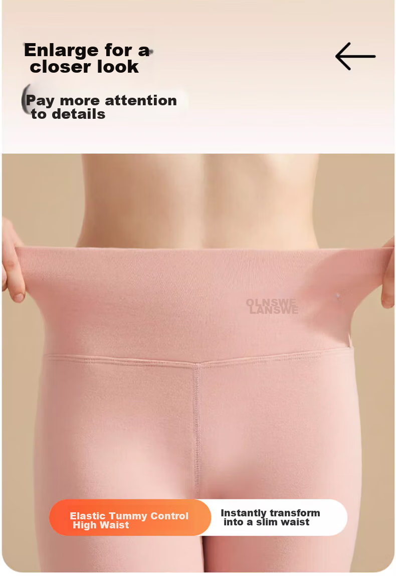 LangSha Thermal Underwear, Wool And Silk Autumn Pants for Women [26 Fall/Winter New Product], German Wool Leggings, Wearable Outside, High-Waist Base Layer Pants 12