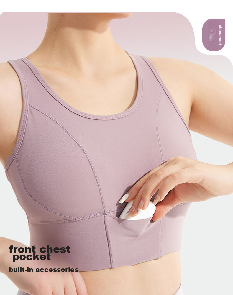 XUEXIMAN Plus Size Sports Bra for Women, Shock-Absorbing, Push-Up, High-Intensity One-Piece Fitness Bra, Makes Large Breasts Appear Smaller, Yoga Tank Top 7
