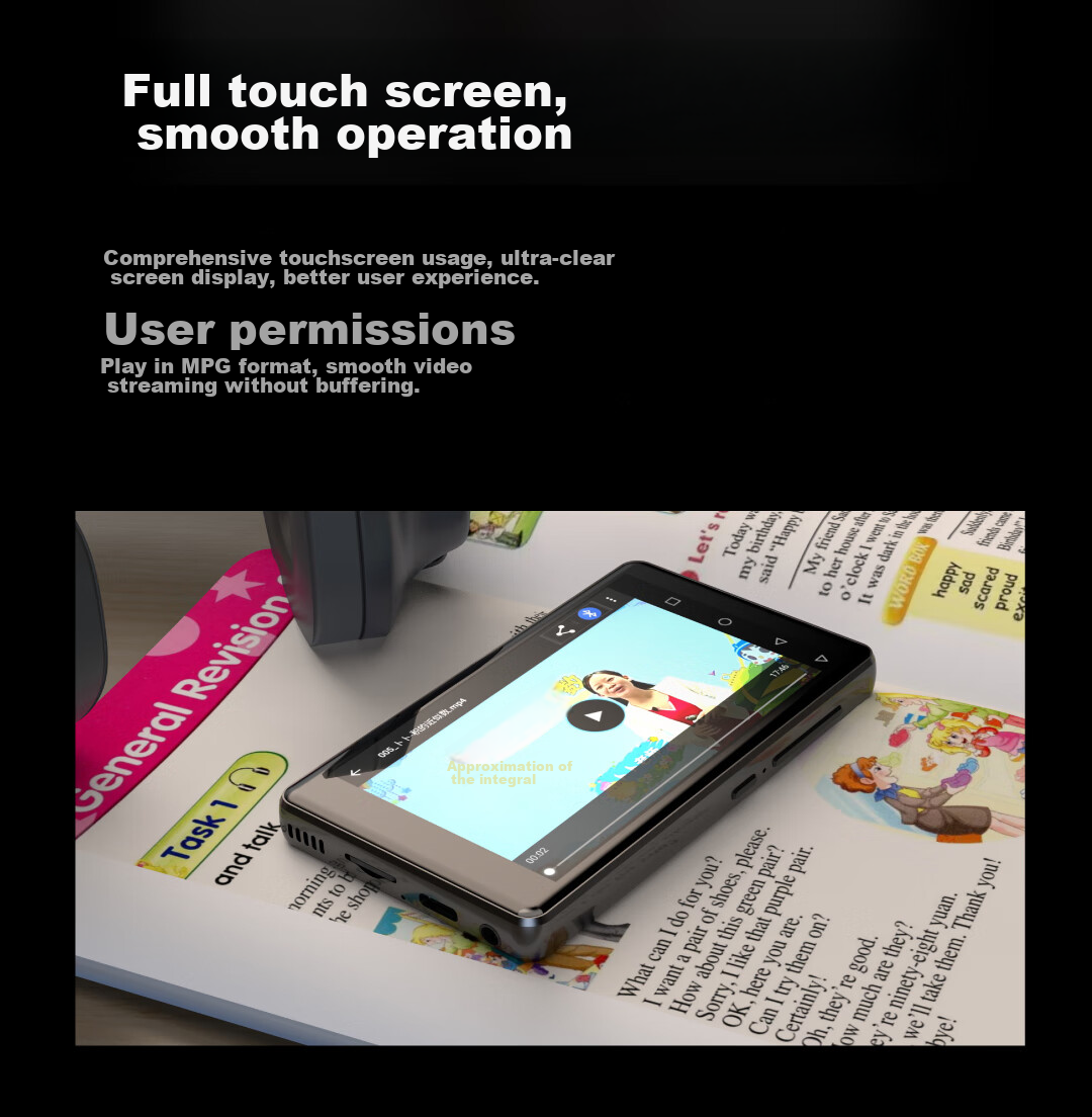 PHILIPS SA5019 Large Screen Touch MP3/MP4 Portable Player with Lossless Music Player for Listening to English And Reading Novels 6