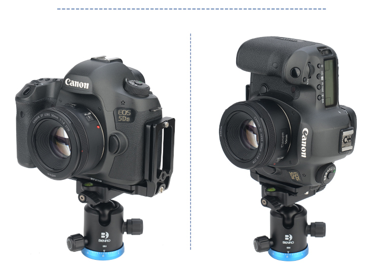 Benro MPU100 Universal Quick-Release Plate, DSLR Camera L-Shaped Vertical Shooting Bracket, Tripod Head Plate, Right-Angle Plate, Accessory Plate, Camera Quick-Release Plate 9