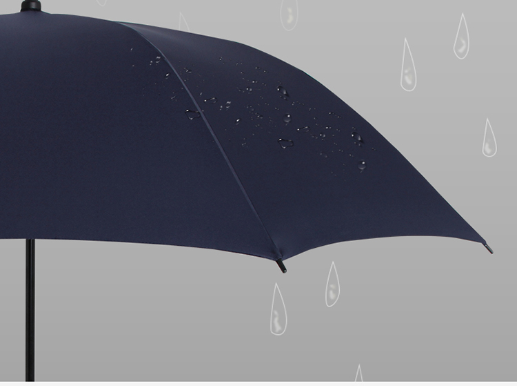 Paradise Umbrella Windproof Rain Umbrella Long Handle Large Reinforced Wind-Resistant Water-Repellent Semi-Automatic Straight Handle Moor Blue 8