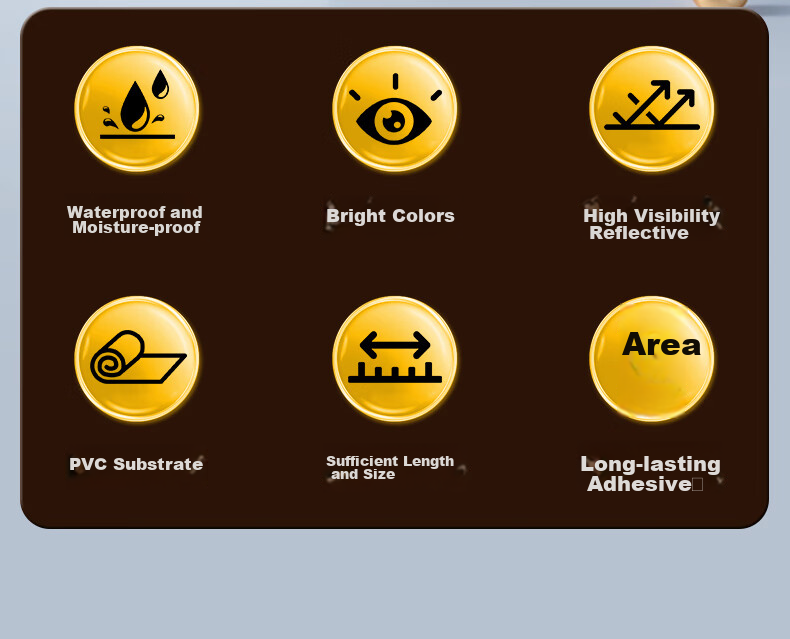 M&G Yellow And Black Safety Warning Tape, 48*20y, Single Roll, Zebra Crossing Factory Warehouse Tape, Safety Positioning Marking Sticker, Eye-Catching Typhoon Windproof Window Reinforcement, AJD95749 2