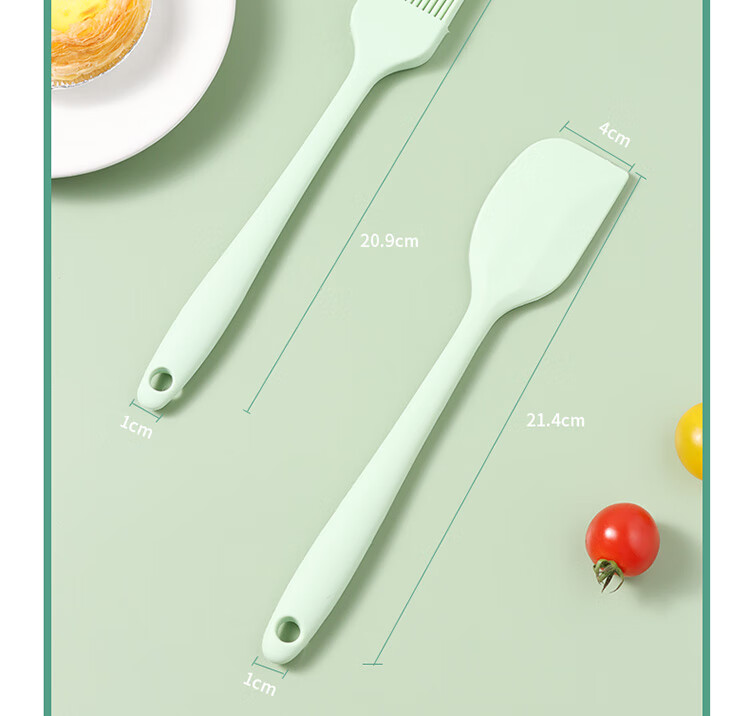 BJ Silicone Scraper, Oil Brush, Egg Beater, Stainless Steel Strainer, Spatula, Four-In Set, Baking Tools 19