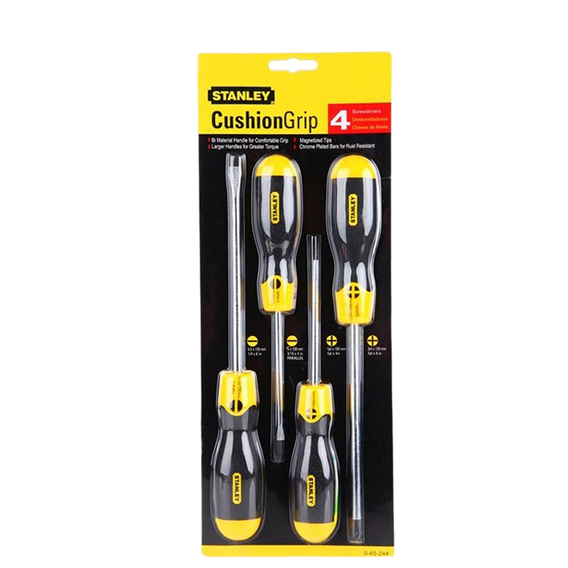 STANLEY 4-Piece Insulated Screwdriver Set Electrician Phillips Household Repair Tool Kit 65-244-0-23