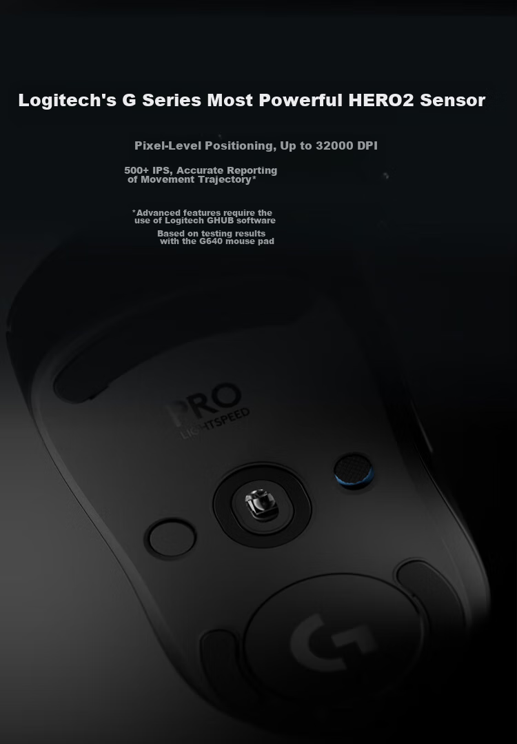 G GPW Fourth Generation Zhuque Wireless Gaming Mouse, HERO2 Sensor, Symmetrical Design, FPS Valorant Delta, Esports-Level Wireless Technology, White 4