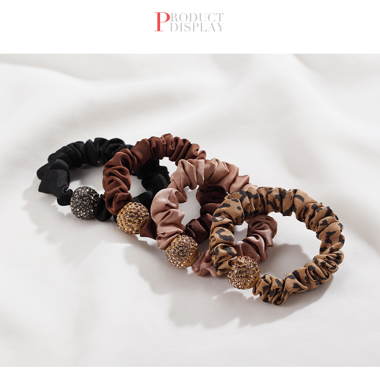 CHIMERA 4 Leopard Pattern Simple Small Hair Tie Bun Ponytail Korean Style Internet Celebrity Hair Ties for Women, Mid-Autumn Festival Gift 7