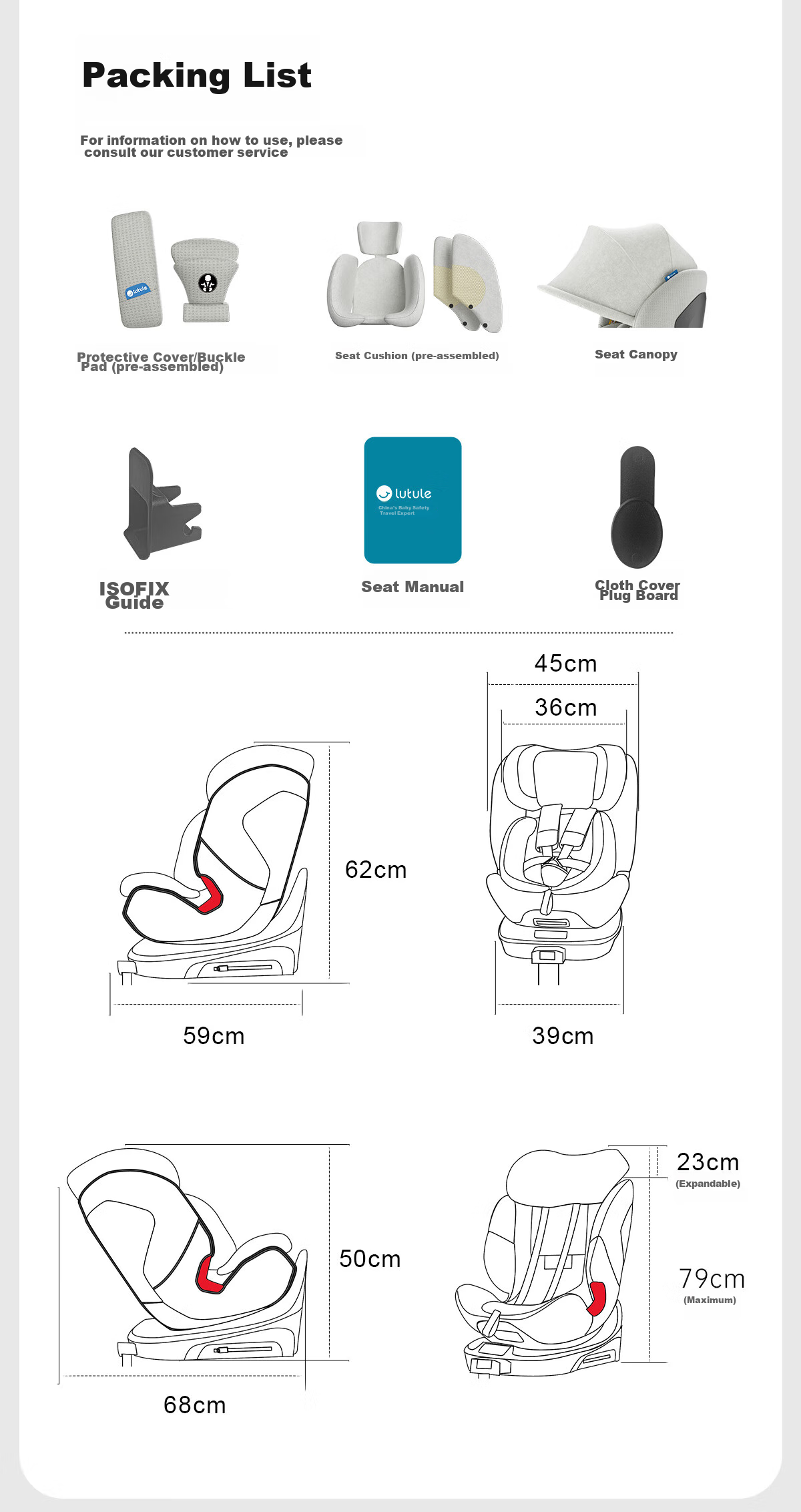 Tutule Children's Car Seat 0-12 Years i-Size Certified New National Standard Tuyue Pro Zongye Green - Ventilated and Heated 22