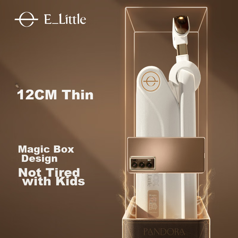 Elittile Stroller for Infants 0-3 Years Old, Foldable, Can Sit Or Lie Down, Baby Carrying Aid F5 Magic Box Golden Amber Color