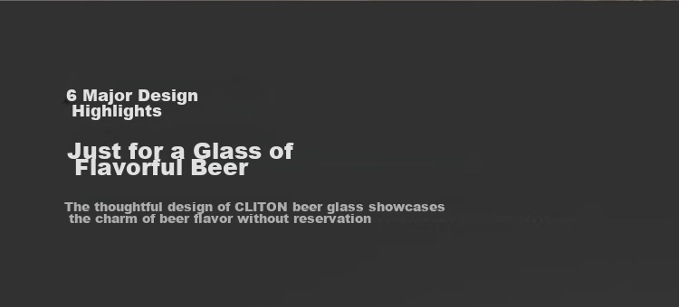 CLITON Craft Beer Glasses Home Glass Beer Mugs Bar Restaurant Large Capacity 450ml Beverage Juice Cups Set of 2 4