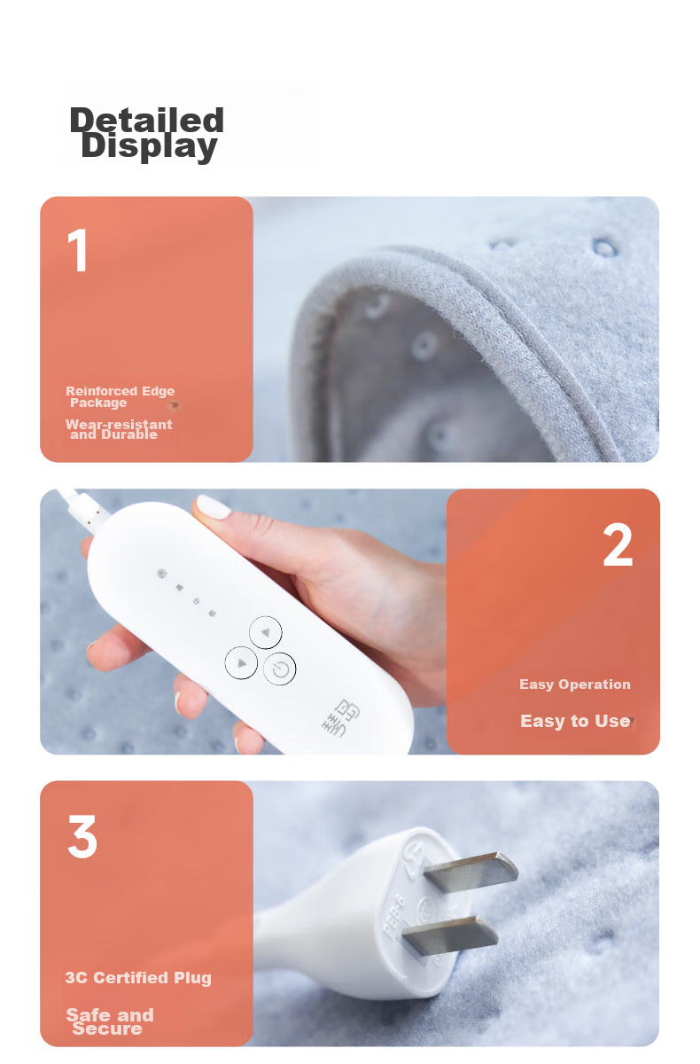 Qindao [High Temperature Cut-Off Power, Safe And Non-Fire] Single Student Dormitory Safety Hot Pad Electric Blanket 1.8*0.8m 10