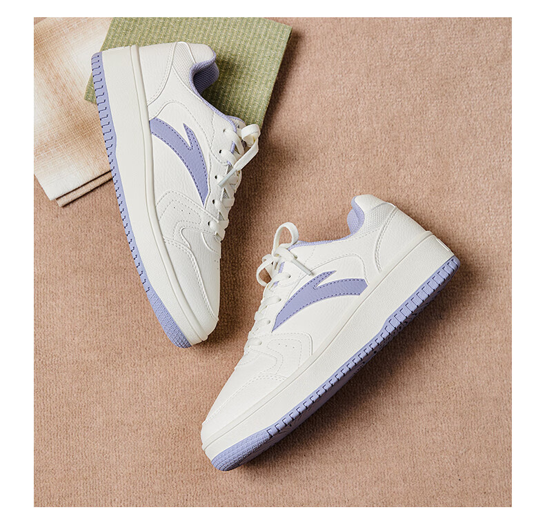 Anta Origin Year 2.0 Women's Thick-Soled Skate Shoes Casual White Sneakers Retro Trendy Height-Increasing Sports Shoes for Students Couples 23