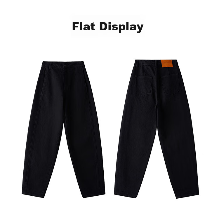 Dme Loose-Fitting Dad Pants Winter Harem Pants Women's Carrot Pants Fleece-Lined Jeans Women's Fleece-Lined Night Black S 22