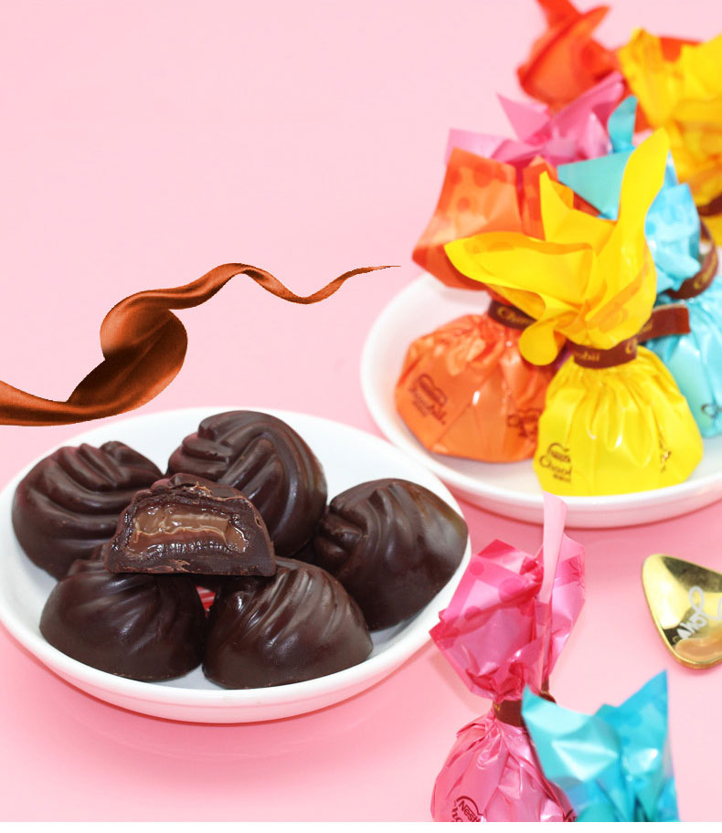 宓蝶*奇欧比 酒心巧克力500g 过年年货散称批发结婚喜糖果(代可可脂)