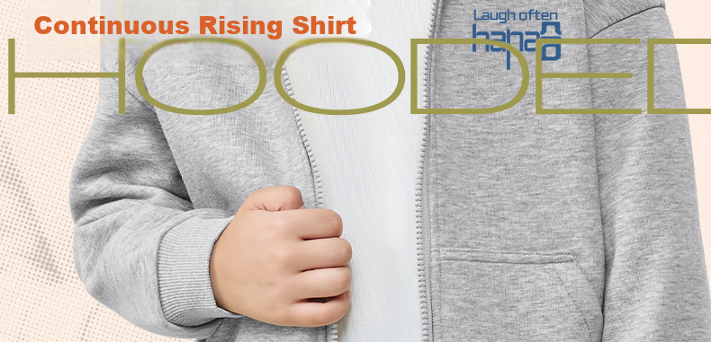 Baleno Boys' Jacket for Autumn And Winter 2026, Stylish Fleece-Lined Warm Sportswear, Children's Hooded Sweatshirt Cardigan for Winter 2