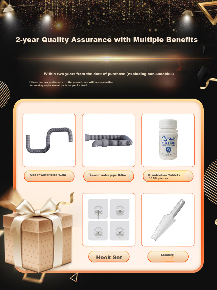 Dongfangliangjie Mop for Home Use, All-In Cleaning, 50cm Large Size, No-Hand Wet And Dry Dual-Use Flat Double Mop with Bucket, Fully Automatic Drainage 1