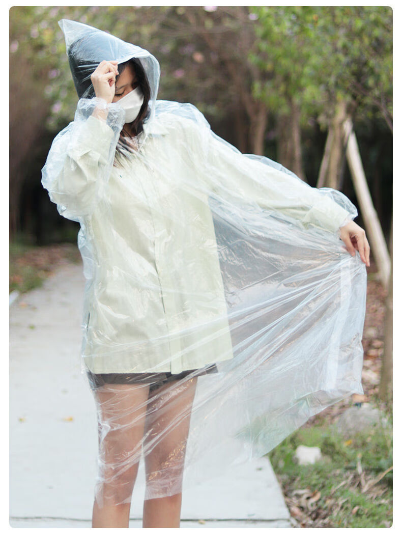 BWNK 5-Pack Card-Style Rain Ponchos, Disposable Portable Mini Compressed Raincoats, Outdoor Travel Rain Capsules That Don't Take Up Space 13