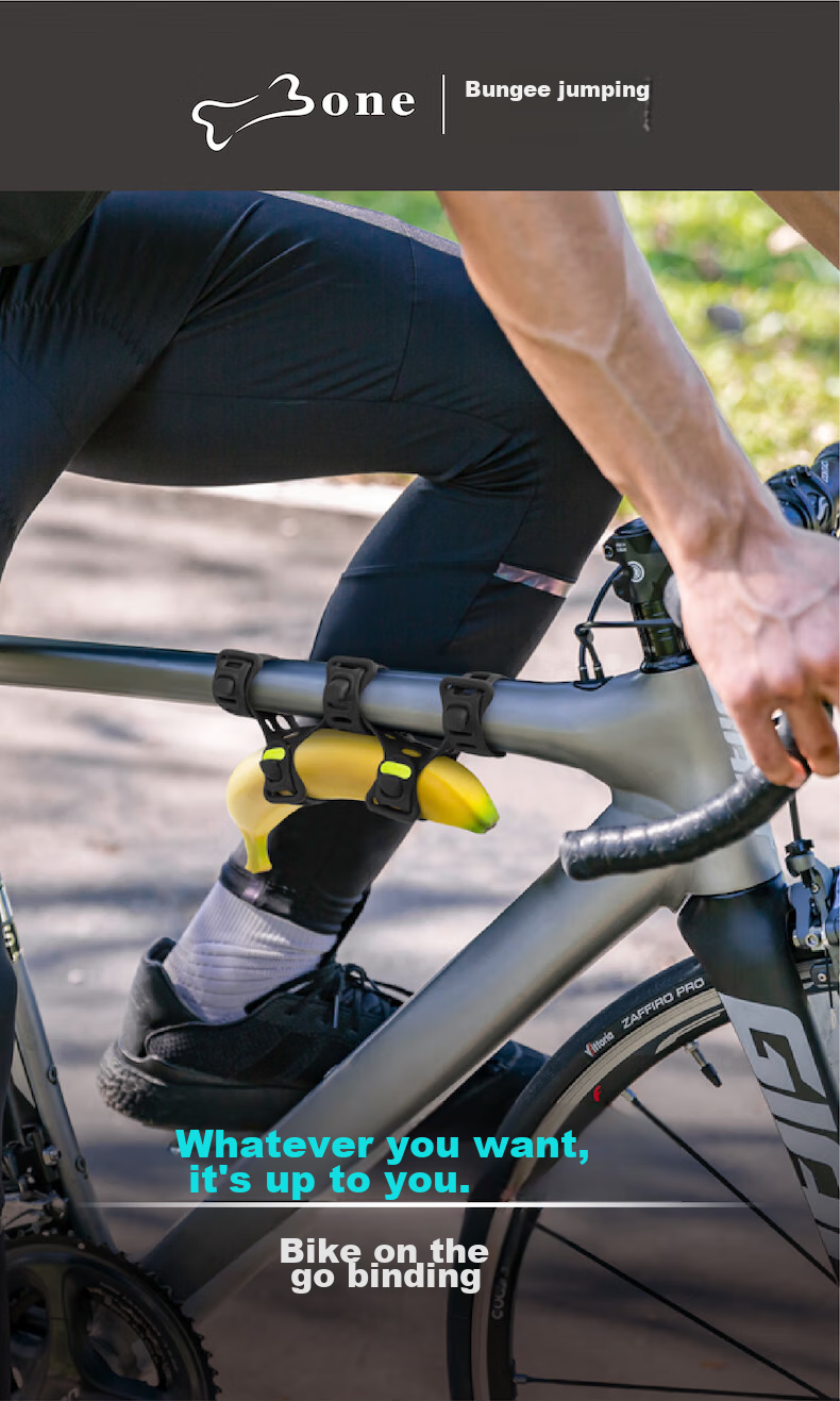 Bone Cycling Portable Storage Fruit Water Bottle Strap, Outdoor Off-Road Camping Bluetooth Speaker Binding Rope 1