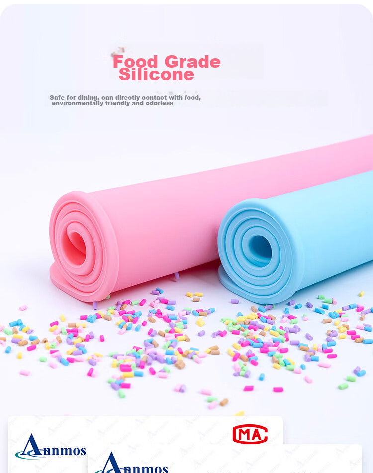 CHERISHES LIFE Elementary School Student Placemat, Children's Waterproof, Oil-Proof, Non-Slip, Heat-Resistant Silicone Mat, First Grade Lunch Mat, Blue, 40x30 3