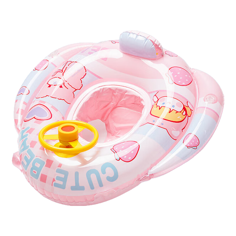 361° Children's Swimming Ring, Baby Life Buoy, Inflatable Thickened Anti-Rollover Girls Swimming Equipment, Toddler Swim Ring