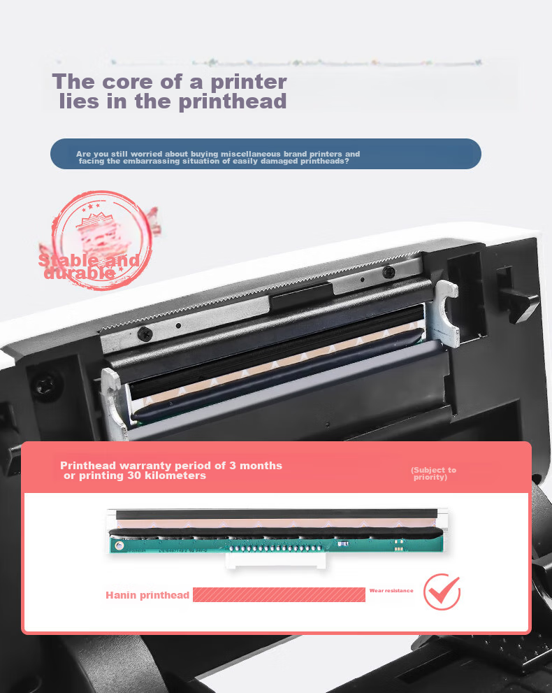 HPRT N31 80mm Thermal Label, Single Sheet Express Delivery Special Electronic Shipping Label, Convenient High-Speed Express Warehouse Logistics Adhesive Commercial Printer, Computer Standalone Versio 3