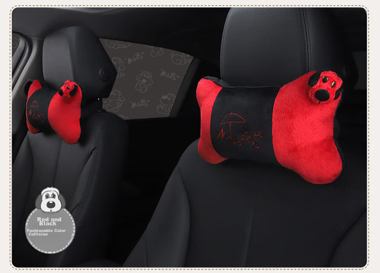 ICAROOM Car Headrest Neck Pillow, Hollow Cotton Car Cushion, Cartoon Car Bone Pillow NB-103KT 18
