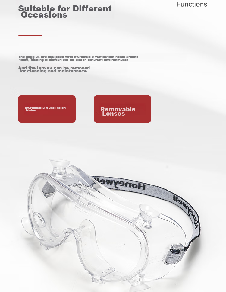 Honeywell Protective Goggles LG99100Pro Anti-Fog Windproof Sandproof Pollen And Catkin Eye Shield for Men And Wome 8