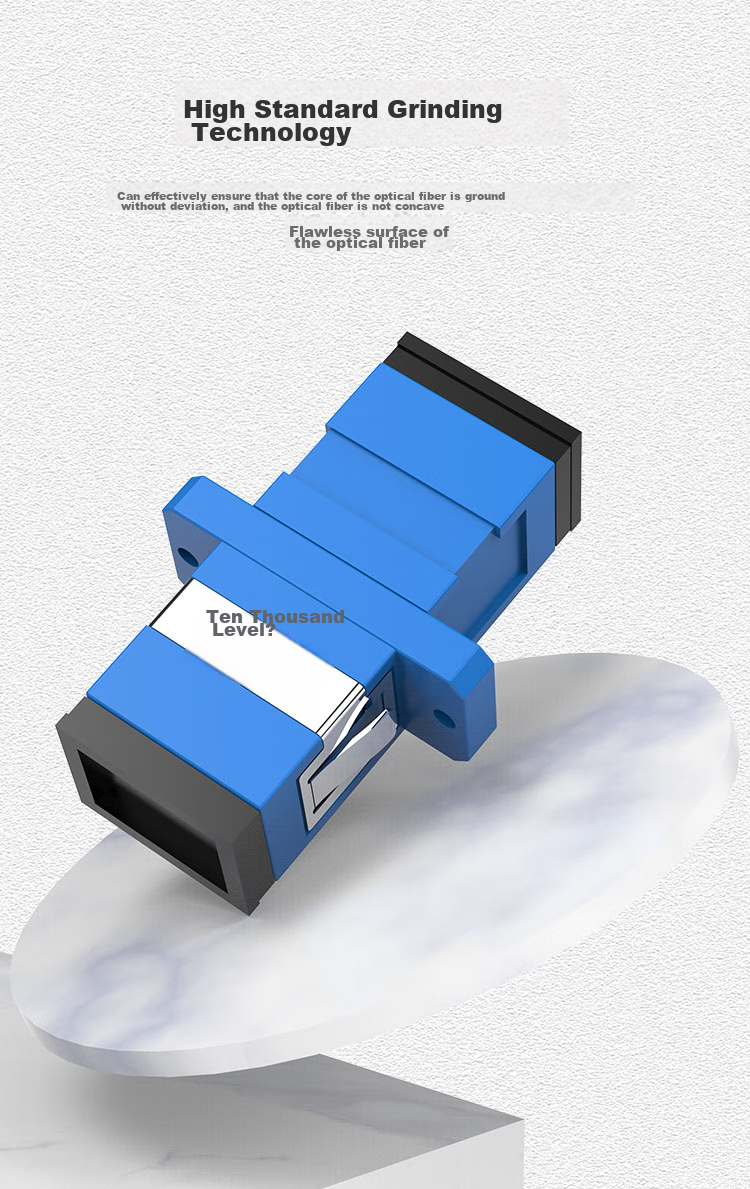 WANJEED Fiber Optic Adapter, SC-SC Coupler, Single-Mode Integrated Flange Adapter, Telecom-Grade Patch Panel SC Extension Connector, 1 Piece WJ-25911 7