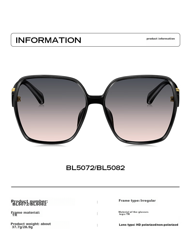 BOLON Elegant UV Protection Large Frame Sunglasses for Driving, Polarized Sunglasses for Women, Gift BL5082C30 5