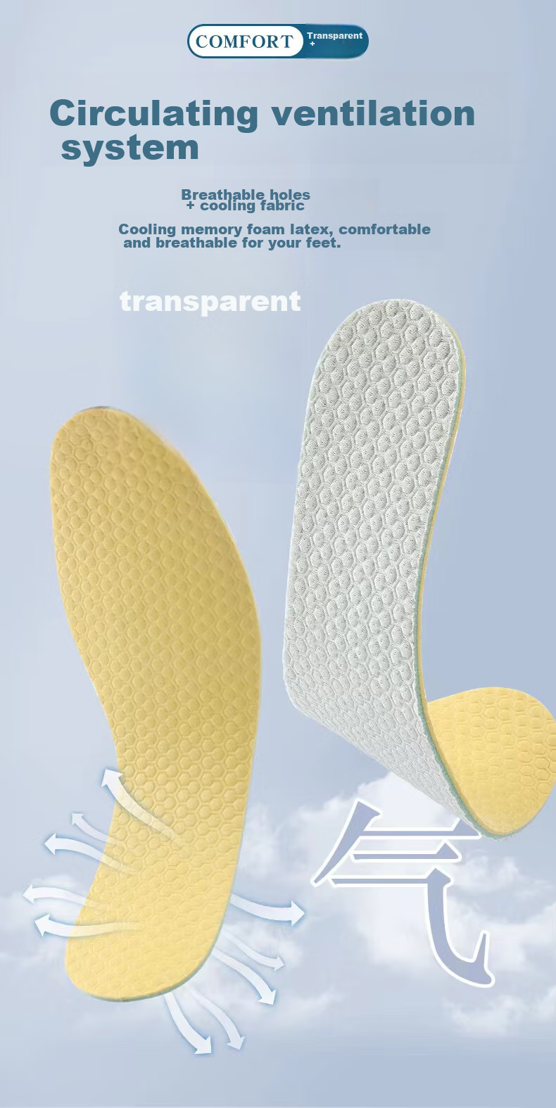 FOOTOPPO Latex Insoles for Men, Ultra-Thin Sports Leather Shoe Insoles, Thin Casual Shoes Non-Slip Lightweight Soft Insoles for Men And Wome 4