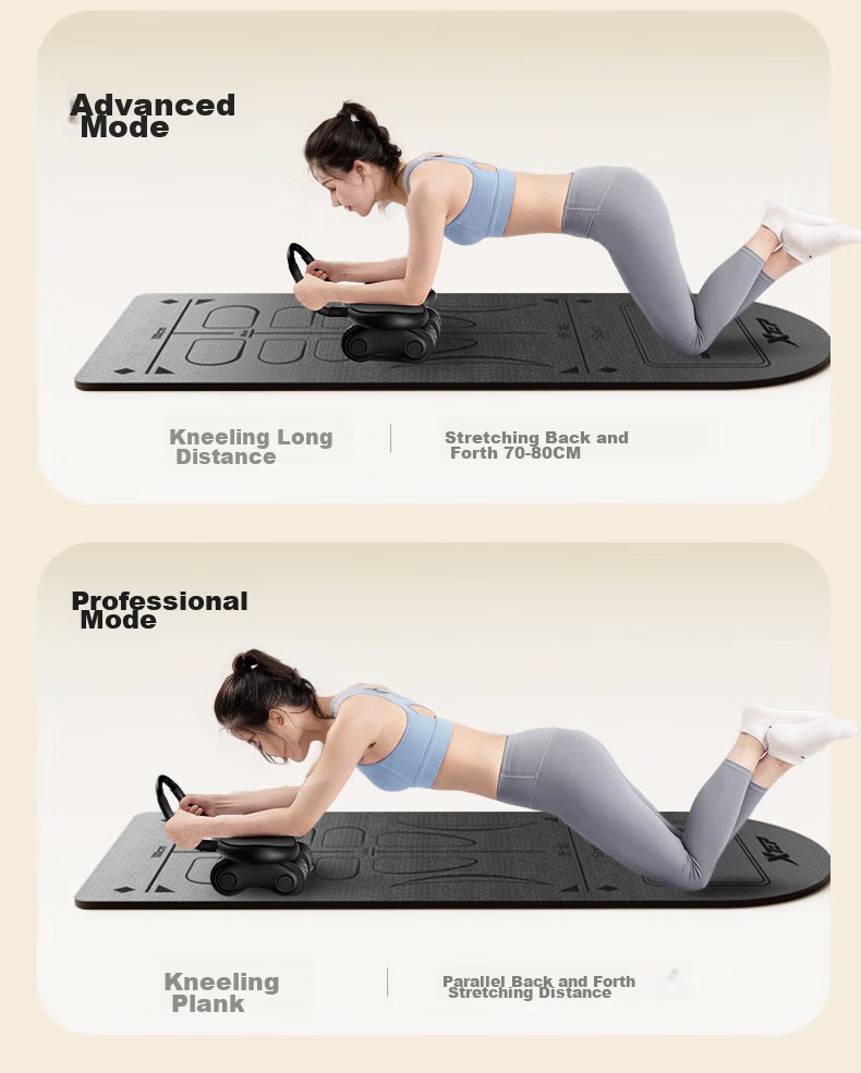XTEP Four-Wheel Ab Roller with Automatic Rebound, Home Elbow Support, Weight Loss Abdominal Wheel, Plank Support Fitness Equipment for Men And Wome 28