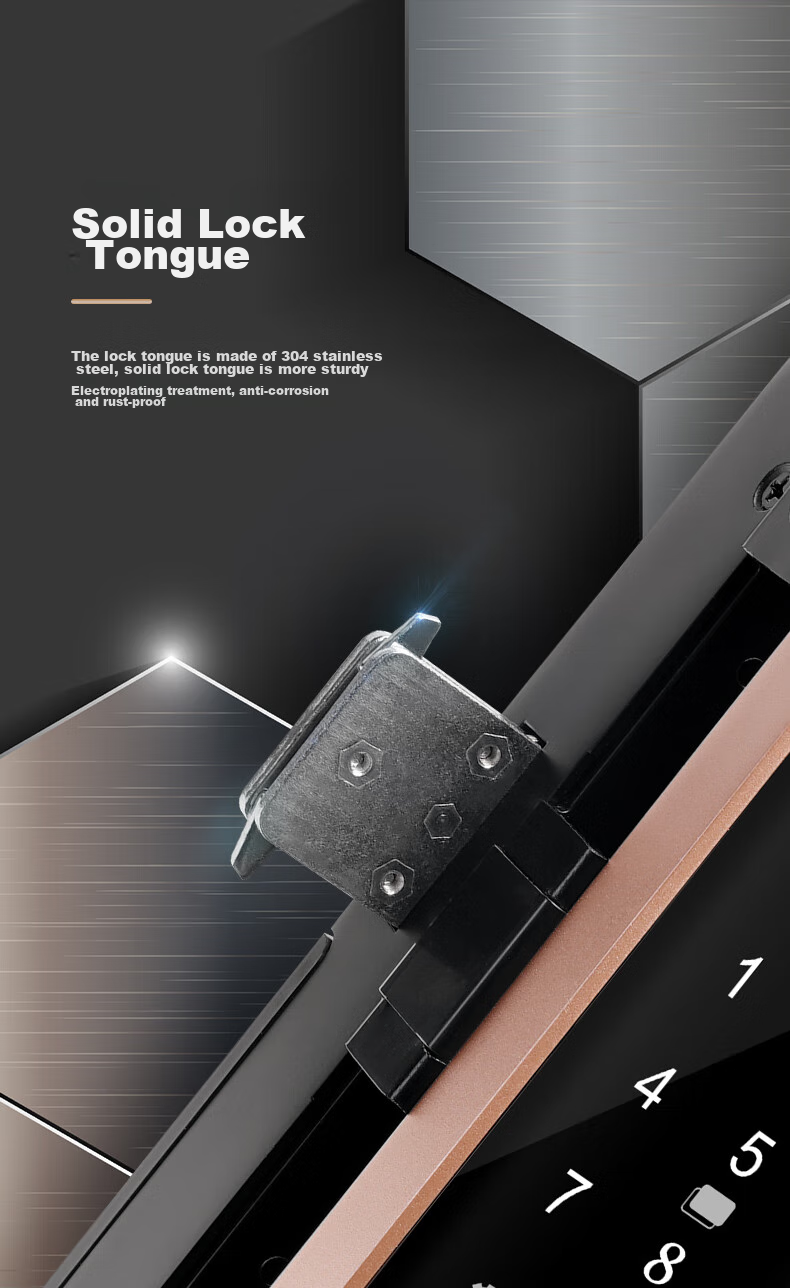 Kemi (Comet) Facial Recognition Glass Door Fingerprint Lock Access Control Smart Electronic Password Lock for Office Glass Doors, Mini Program Attendance, Metal Material COM-202 6