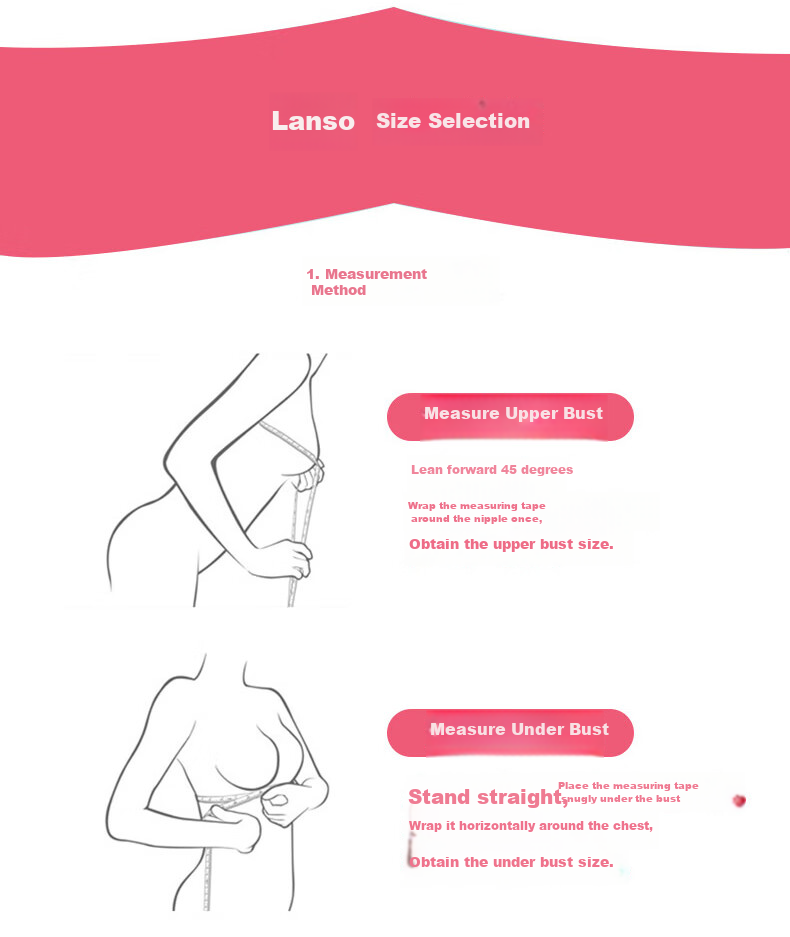 LangSha Silicone Breast Pads for Women, Invisible Bra, Push-Up And Lift, Wedding Dress Nipple Covers, Non-Slip Bikini C Cups 18