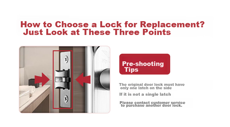 Fly.Globe Interior Door Lock Single Latch Stainless Steel Model B Grade Self-Installation Universal Door Lock FQ-AE86 2