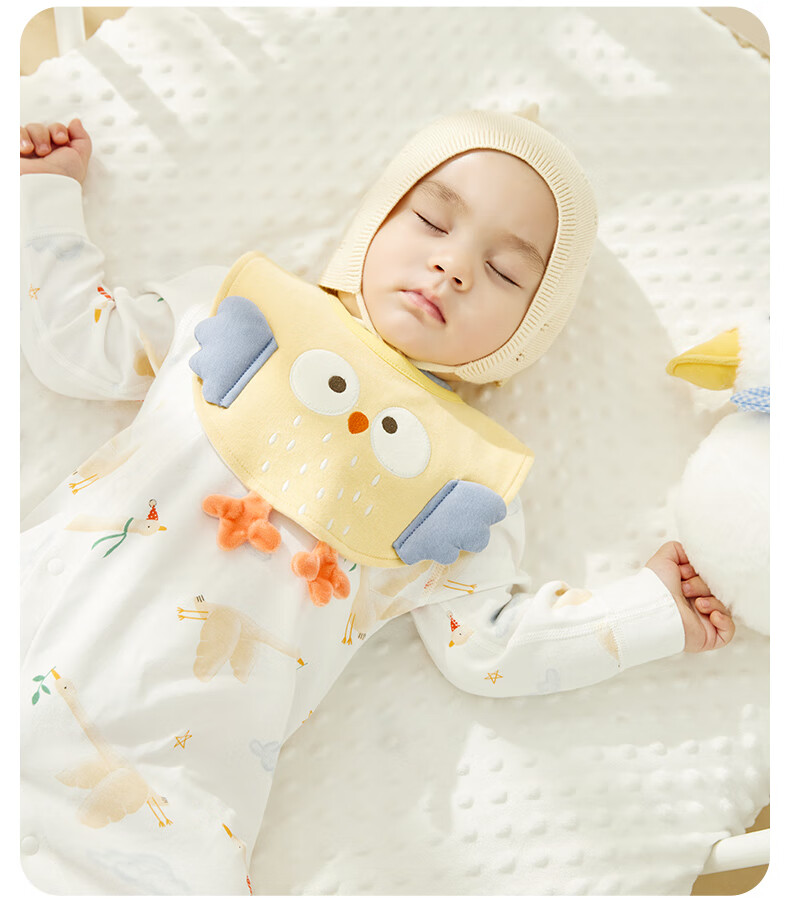 Wismorni Baby Clothes, Pure Cotton Spring And Autumn A-Class Infant Romper, Long-Sleeve Adorable Onesie, Crawling Suit, Autumn Outfit 6