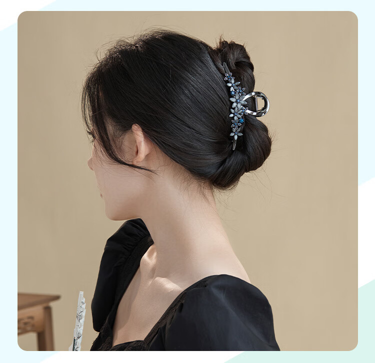 CHIMERA Luxury Hair Claw Clip, High-End Hair Accessory for Women, Elegant Rhinestone Hairpiece for Back of Head, Birthday Gift for Wome 6