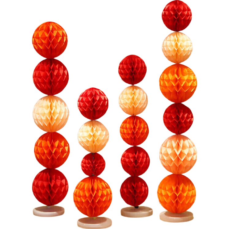 Abaoli Honeycomb Column Commemorative Day Wedding House Opening Decoration, Moving-In Living Room Lantern Arrangement, Birthday Scene Background