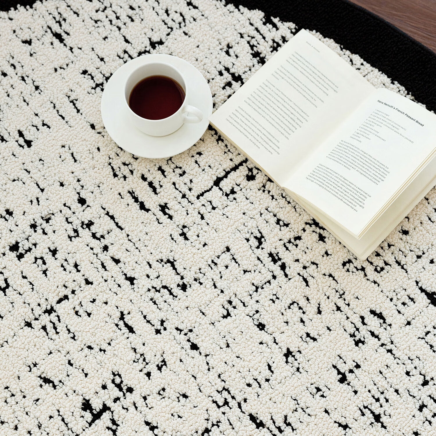 Shengwaluding Circular Carpet Mat for Bedroom, Sofa, Living Room, Luxurious Feel, Waterproof, Stain-Resistant, Washable Bedside Rug, Computer Chair Floor Mat 5