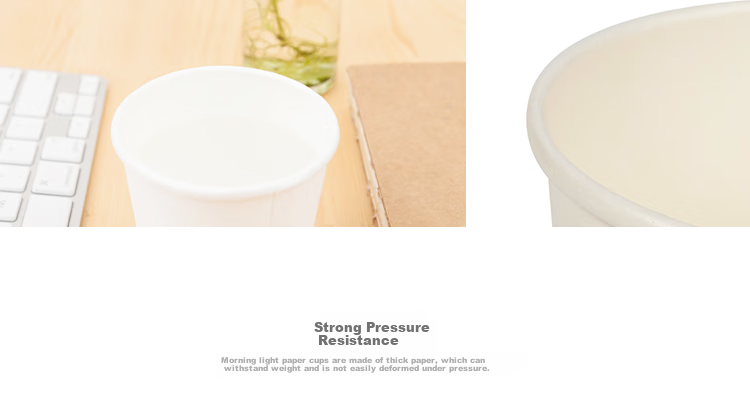 M&G Disposable Paper Cups, Cups/water Cups, 100 Pieces/bag, 250ml Thickened, for Home And Office Use, Drinking Cups, ARC92514 7