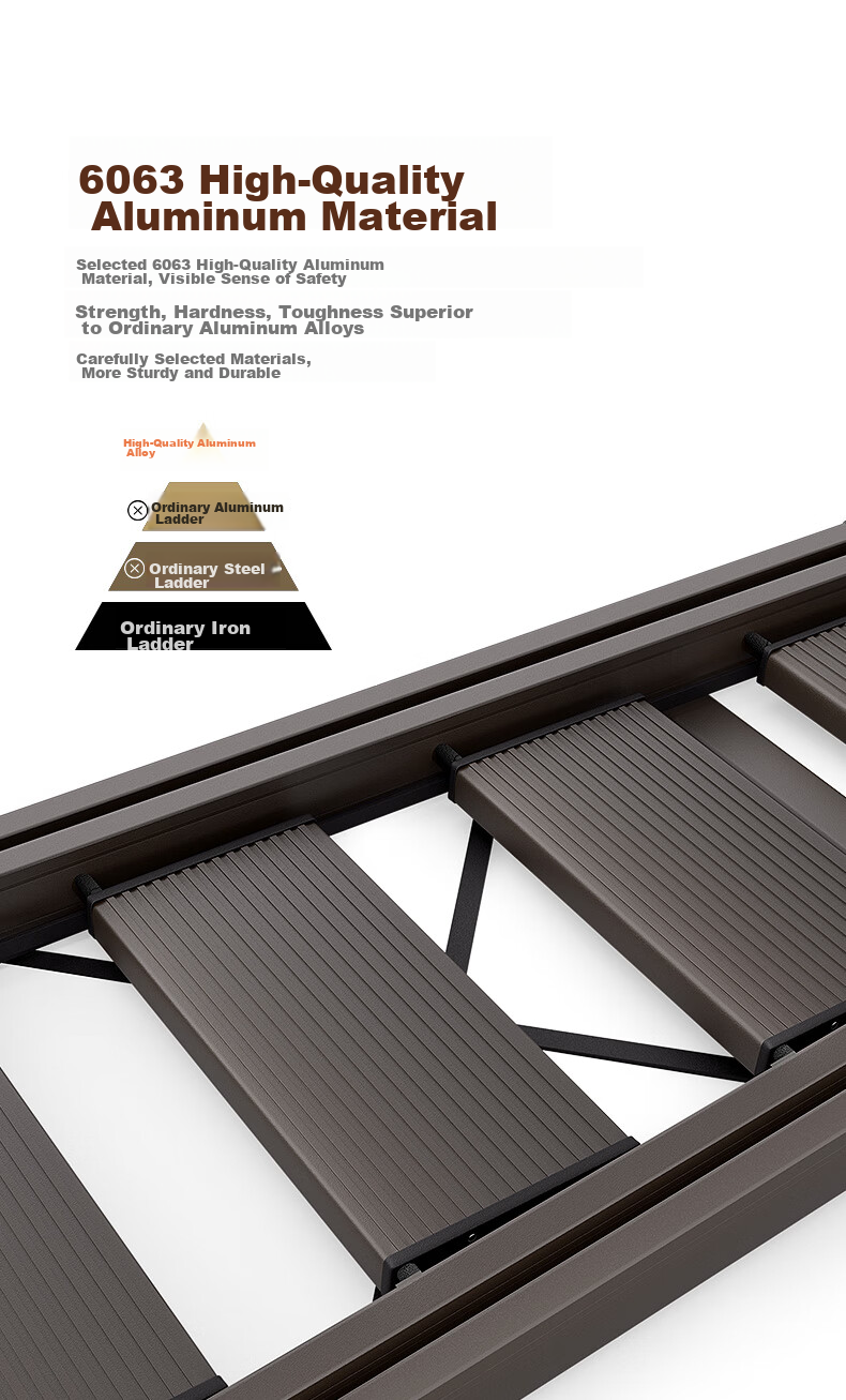 AOPENG Folding Ladder for Home Use, Four-Step Thickened Aluminum Alloy Indoor And Outdoor Climbing Ladder, A-Frame Ladder for Engineering Projects 2