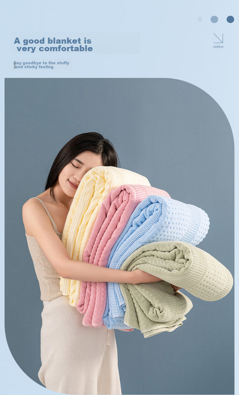 Hengyuanxiang Pure Cotton Traditional Towel Blanket, Single Person Class A All-Cotton Maternity Grade Towel, Nap Blanket, Air Conditioning Summer Cool Quilt for Summer 12