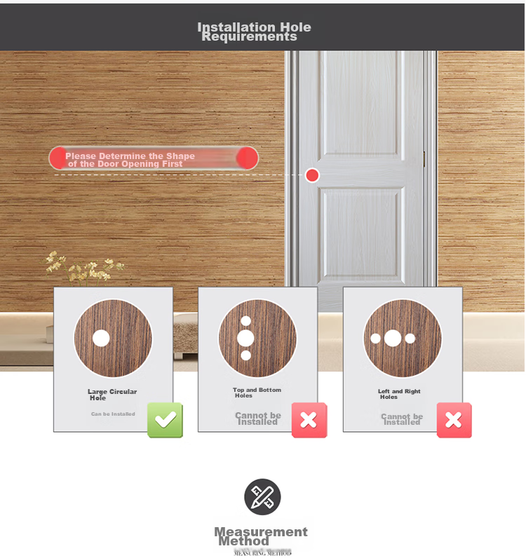 BLOSSOM Spherical Door Lock, Interior Room Door Lock, Wooden Door Bedroom Door Handle Lock, JD201B Grade Lock Cylinder 12