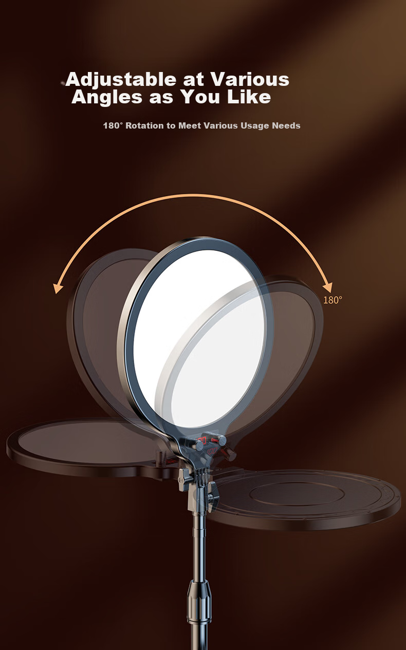 CRENOV [Facial Concealer And Fill Light] Live Streaming Fill Light Complete Set, Photography Face Lighting LED Photo Booth, Professional Soft Light Beauty Video Desktop Full Screen for Streamers' Live Rooms 17