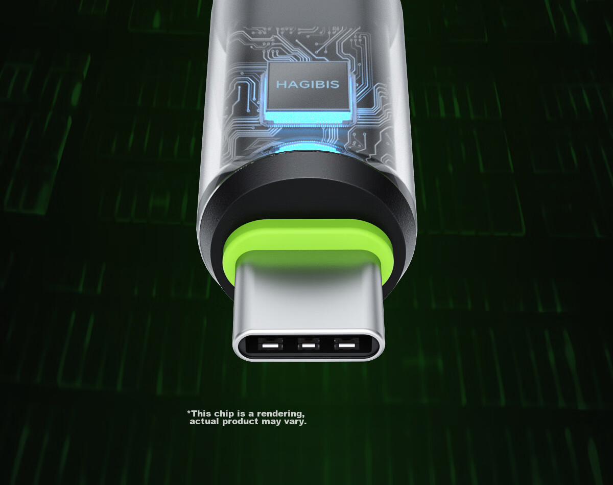 Hagibis Type-C Full-Function Digital Display Data Cable, Compatible with Thunderbolt 4 Dual-Head USB4, Suitable for IPhone 17 Charging Cable, PD Fast Charging, Hard Drive High-Speed Transmission, Silicone Video Cable 18