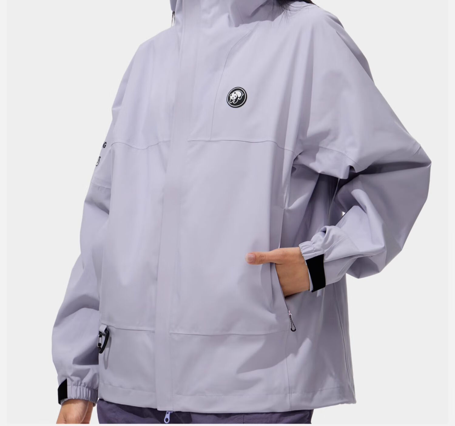 CAMEL Single-Layer Windbreaker Jacket for Men And Women, Waterproof Coat A31166 Phantom Black XL 33