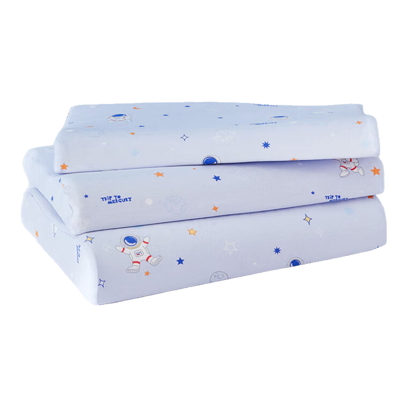 MERCURY Kids Star Secret Realm Children's Antibacterial Thai Latex Pillow (Stage 2), 30cm×50cm×3cm/5cm, Infant Class A
