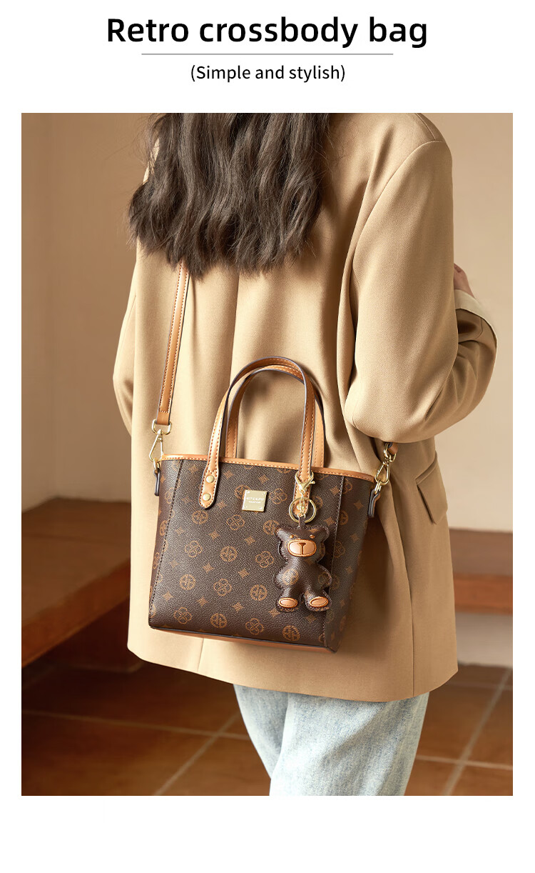 Aokang Trendy Women's Basket Handbag Lightweight Luxury Crossbody Shoulder Bag Birthday Gift for Girlfriend Wife 3