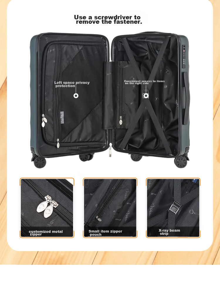 Diplomat 24-Inch Large Capacity Suitcase, Trolley Case with Password Lock for Men And Women, Travel Luggage TC-23263 Gree 10