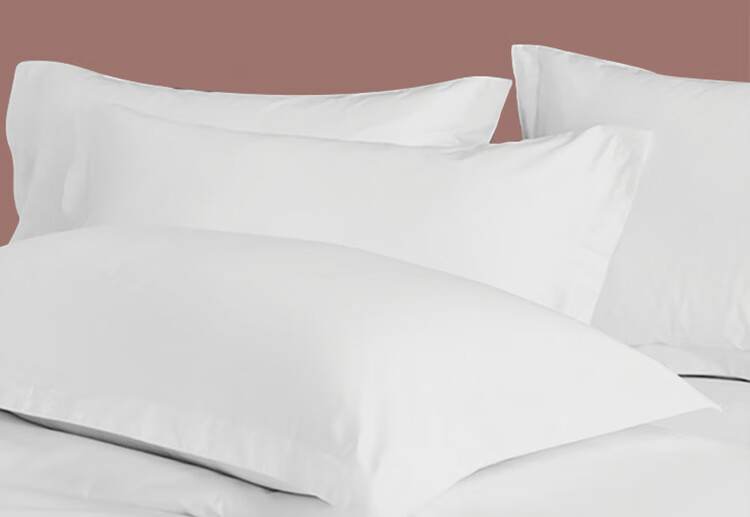 ZiiU White Hotel Pillowcases 60s Xinjiang 100% Cotton Guesthouse Hotel Hospital Pillowcase Pair 48x74cm 8