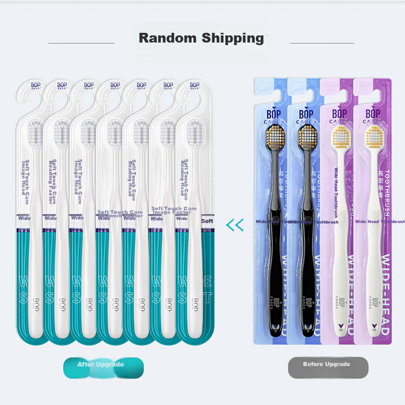 Bop 3X Deep Cleaning Mountain-Shaped Toothbrush Ultra Soft Bristles Wide Head Teeth Cleaning Household Use 1