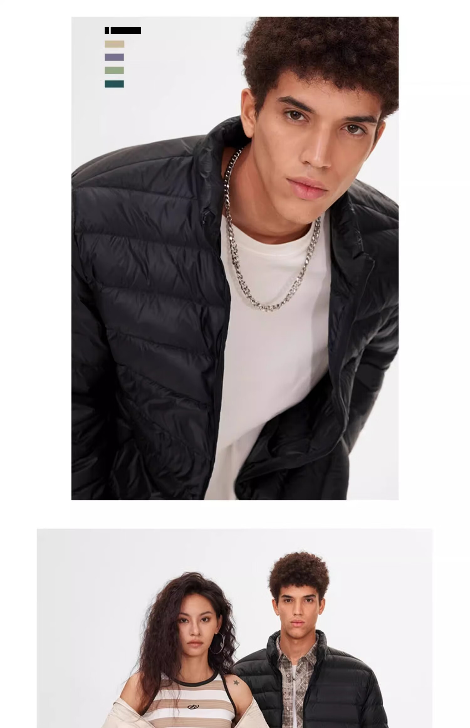 GENIOLAMODE Lightweight down Jacket for Men, Winter Short Style Stand Collar White Duck down Youth Fashion Warm Coat 7